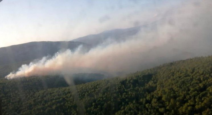 Karaburun`da Yangın