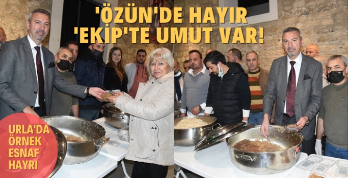Urla Esnaf Odası Başkan Adayı Murat Özün ve Ekibinden Örnek Hayır